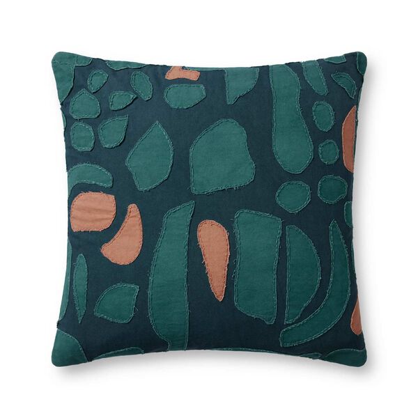 Teal Clay 22 x 22 Inch Accent Pillow, image 1