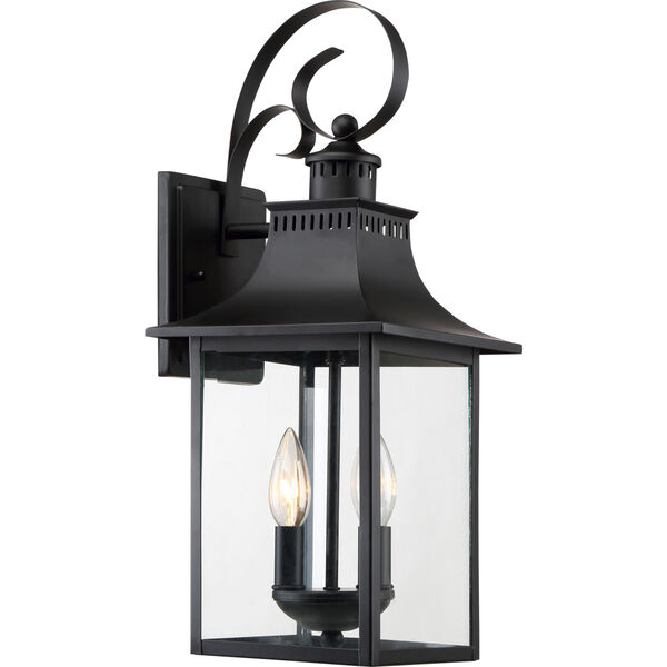 Chancellor Mystic Black Two-Light Outdoor Wall Sconce, image 1