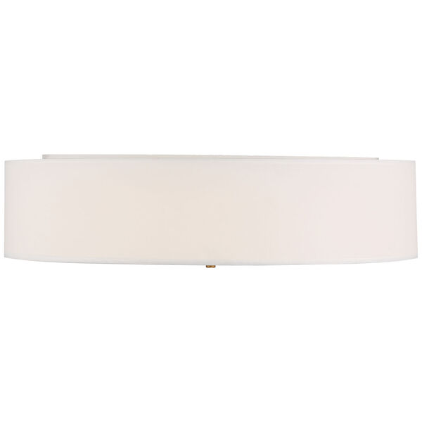 Mid Town Brass-Antique and Satin Four-Light LED Flush Mount, image 3