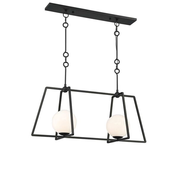 Stratus Oil Rubbed Bronze Two-Light Integrated LED Chandelier, image 1