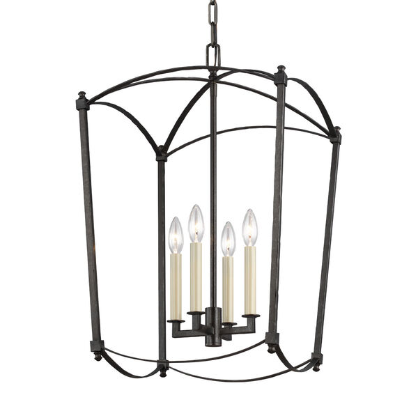 Thayer Smith Steel Four-Light Chandelier, image 4