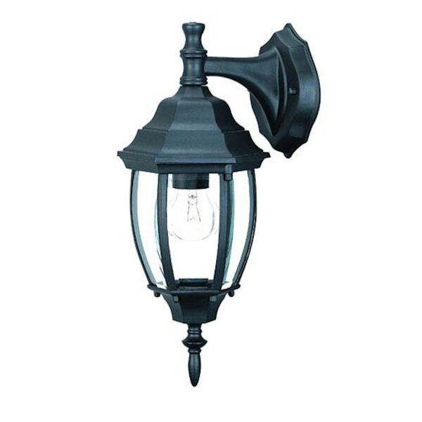 Wexford Matte Black One-Light Wall Fixture, image 1