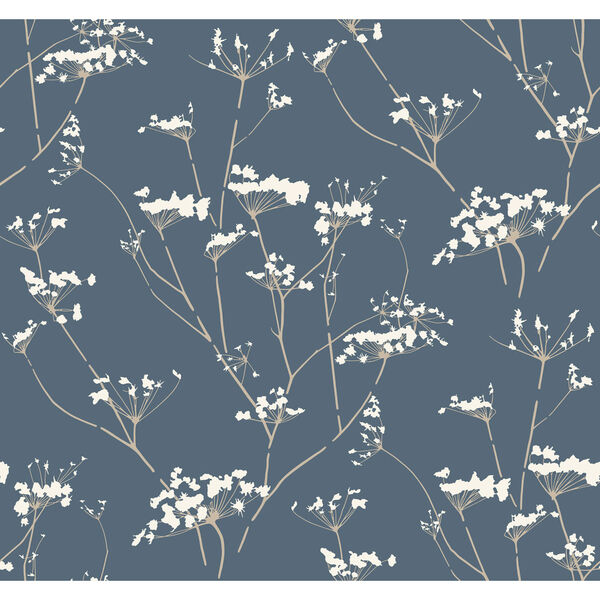 Candice Olson Botanical Dreams Blue Enchanted Wallpaper, image 2