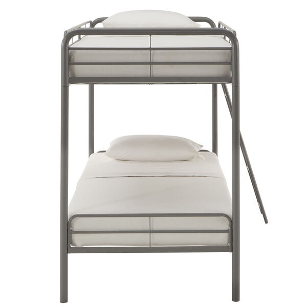 Brandy Gray Twin Over Twin Bunk Bed, image 3