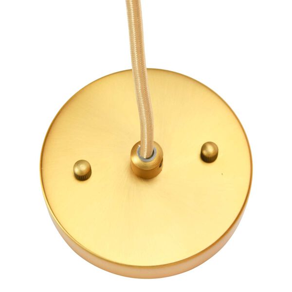 Gold One-Light Five-Tiered Pendant, image 3