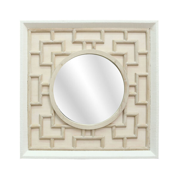 Finbar White Wall Mirror, image 1