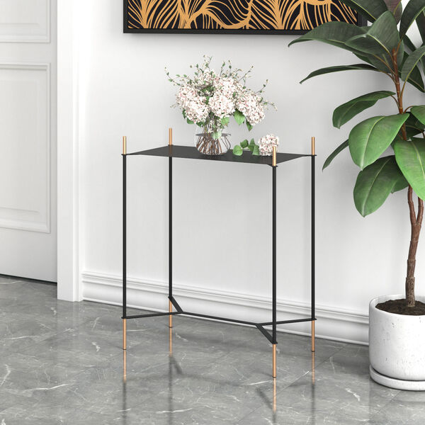 Austin Gold and Black Side Table, image 2
