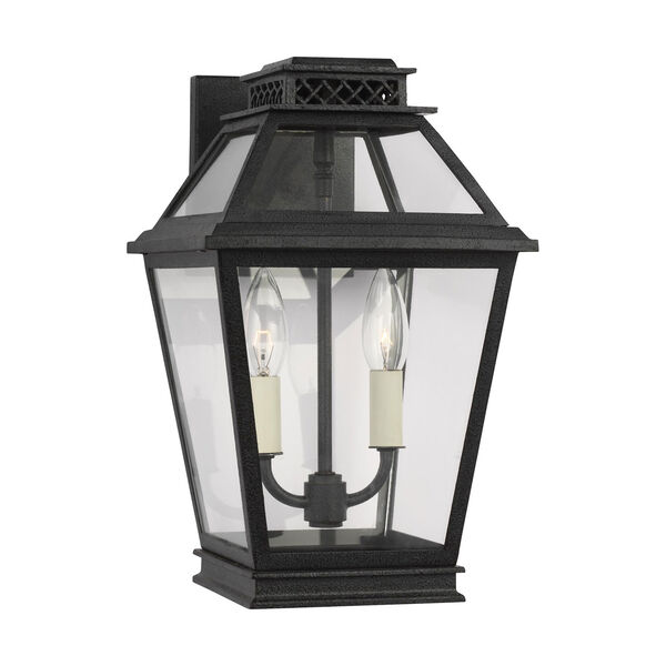 Falmouth Dark Weathered Zinc Two-Light Outdoor Wall Sconce, image 2
