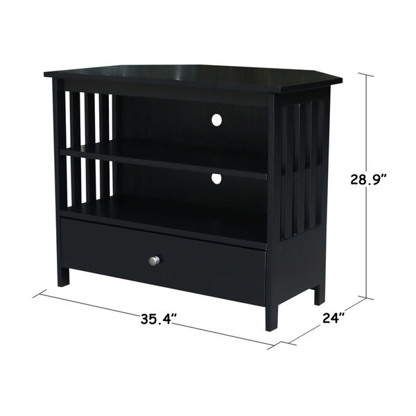 Black 35-Inch TV Stand, image 6