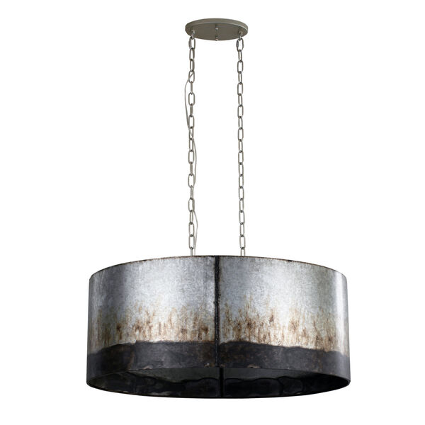 Cannery Ombre Galvanized Six-Light Pendant, image 4