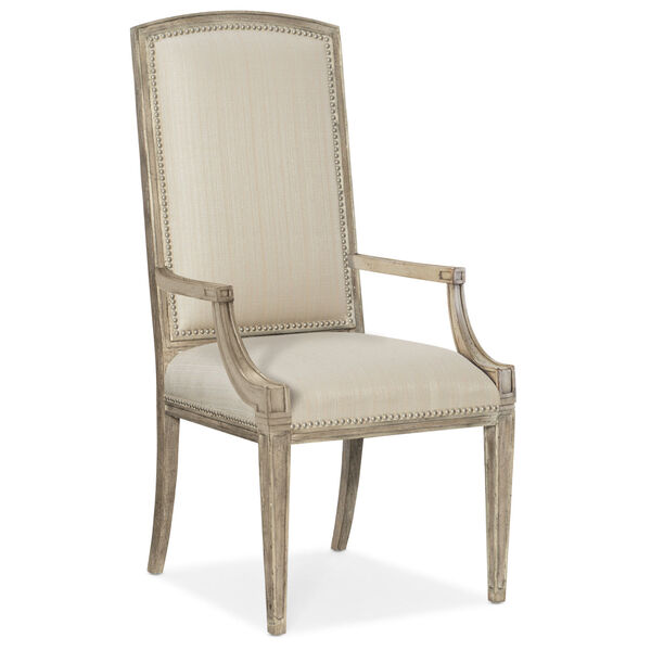 Sanctuary Cambre Light Wood Arm Chair, image 1