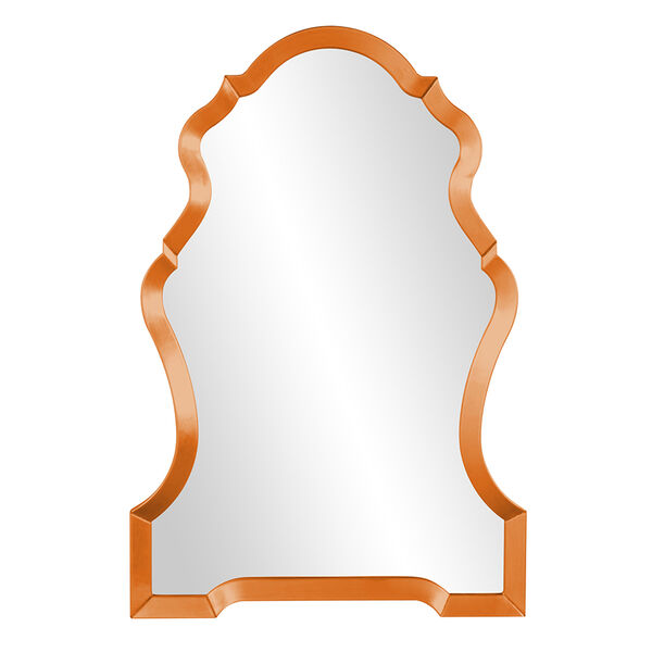 Nadia Glossy Orange Mirror, image 1