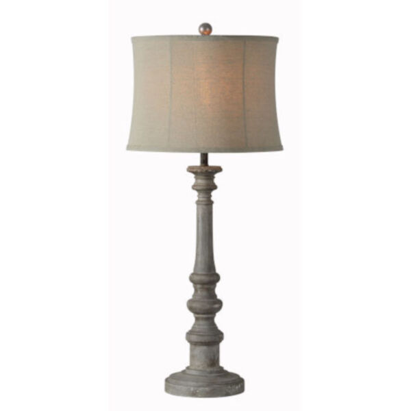 Charlotte Gray Wash One-Light Table Lamp Set of Two, image 1