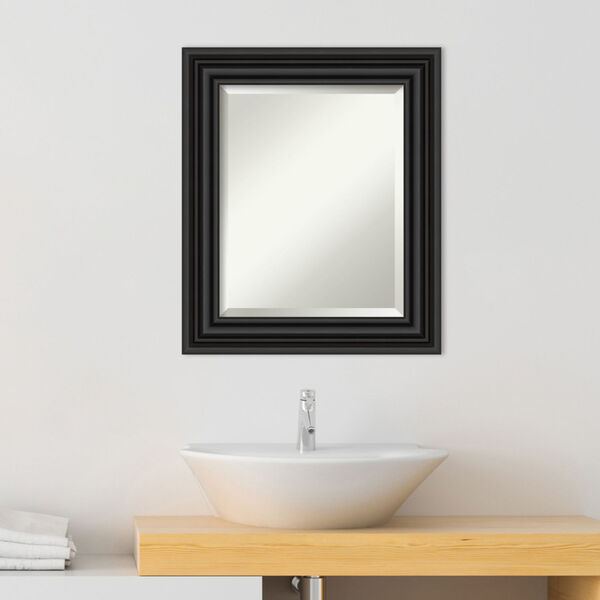 Colonial Black 22W X 26H-Inch Bathroom Vanity Wall Mirror, image 3