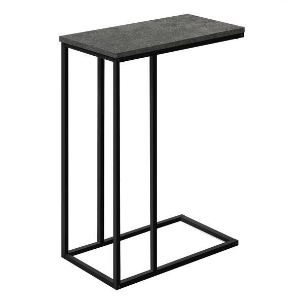 Dark Grey and Black End Table, image 1
