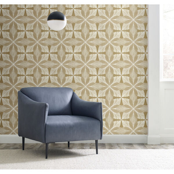 Ronald Redding Handcrafted Naturals Gold Roulettes Wallpaper, image 1