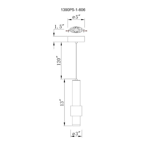 Lena Satin Nickel LED Mini Pendant, image 6