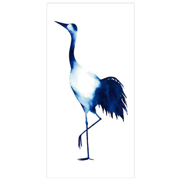 Ink Drop Crane 2 Frameless Free Floating Tempered Glass Panel Graphic Wall Art, image 2