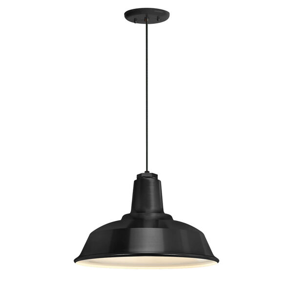 Essentials by Troy RLM Heavy Duty Black One-Light 16-Inch Outdoor Pendant, image 1