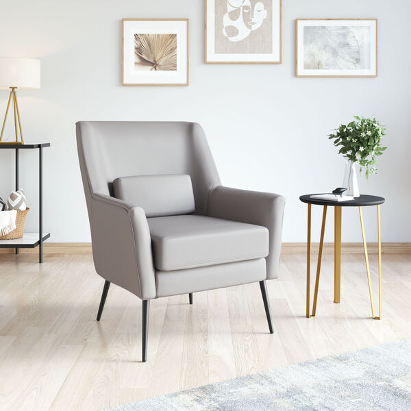 Ontario Gray and Black Accent Chair, image 2