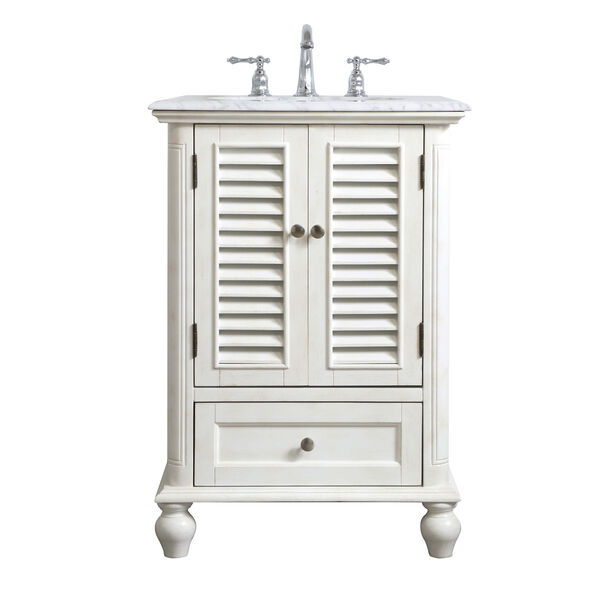 Rhodes Antique White 24-Inch Vanity Sink Set, image 1