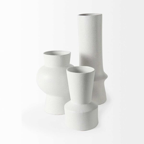 Laforge White Ceramic Vase, image 3