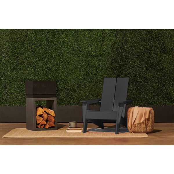 Modern Wooden Adirondack Chair in Black , image 1