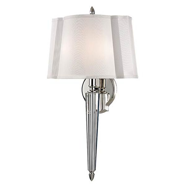 Oyster Bay Polished Nickel Two-Light Wall Sconce, image 1