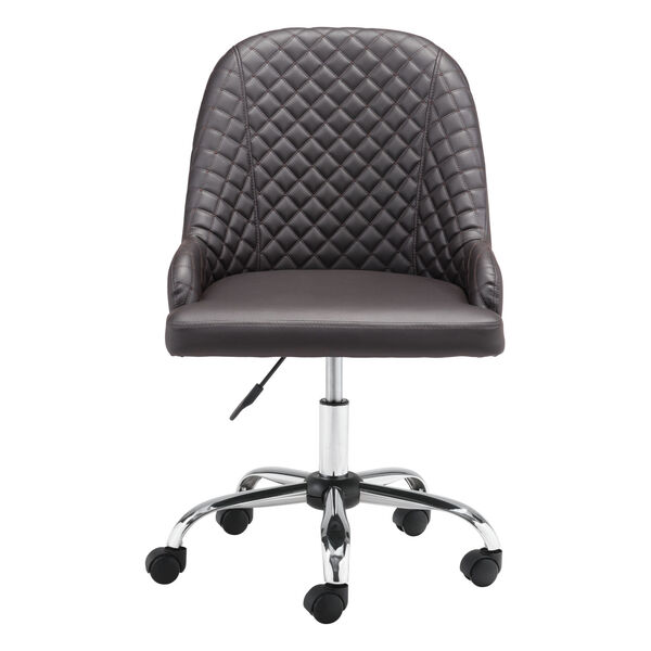 Space Brown and Silver Office Chair, image 4