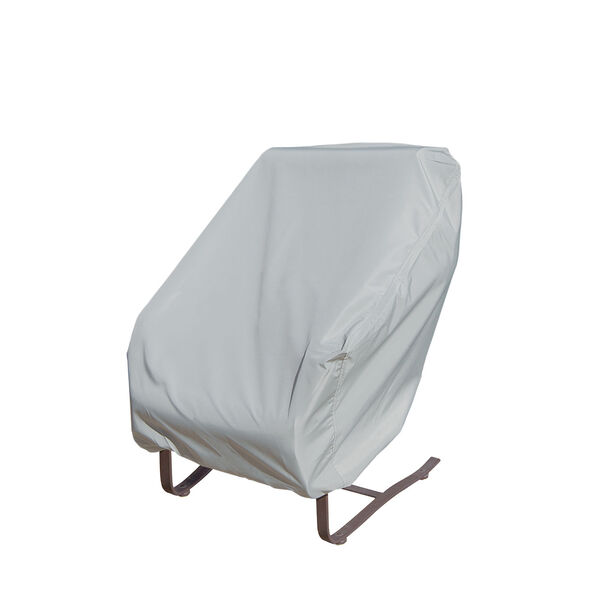 Gray Rocking Chair  Patio Protective Cover with Elastic, image 1