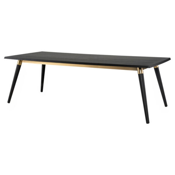 Scholar Onyx and Gold 95-Inch Dining Table, image 1