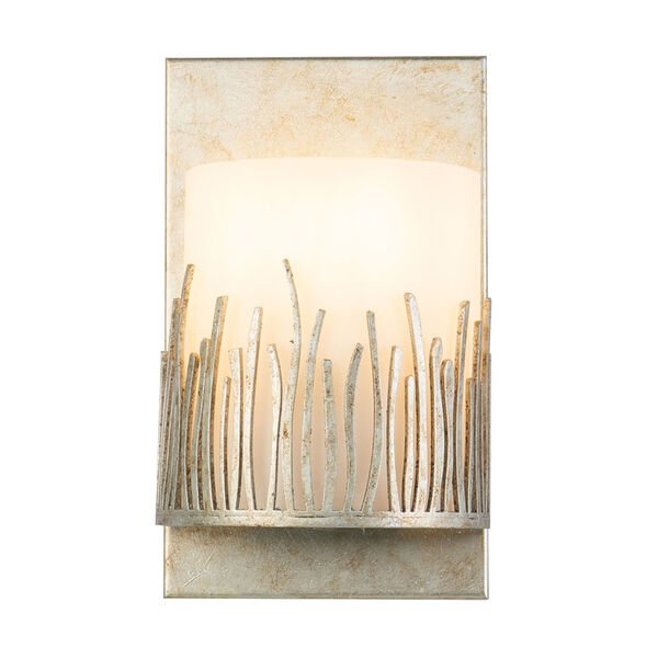 Sawgrass Silver Leaf with Antique One-Light Wall Sconce, image 1