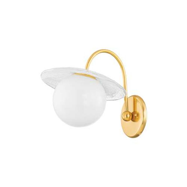 Stampford Aged Brass One-Light Wall Sconce, image 1