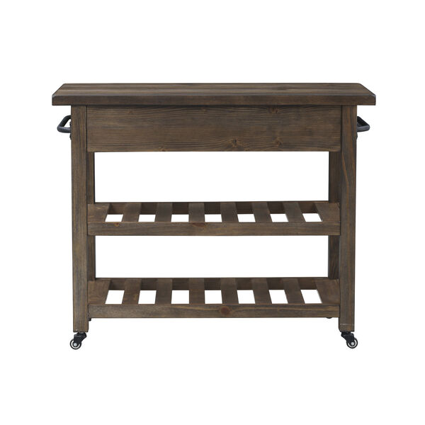Orchard Park Brown Two-Drawer Serving And Utility Carts, image 6