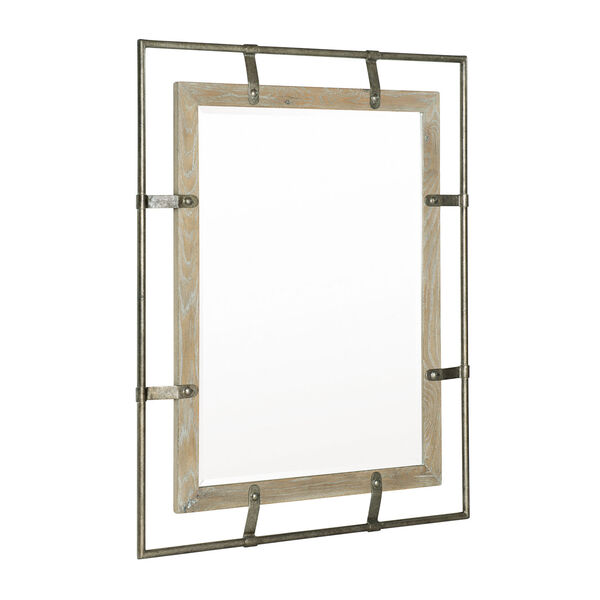 Rustic Patina Sand Wood Frame 38 x 48 Inches Mirror, image 2