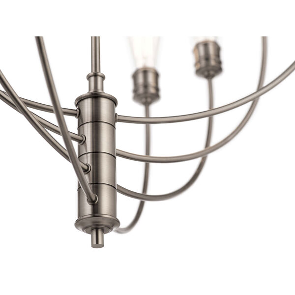 Hatton Classic Pewter Eight-Light Chandelier, image 4