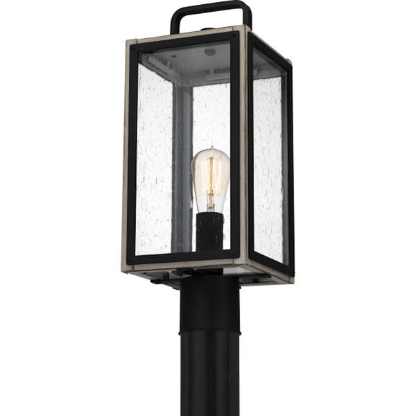 Bramshaw Matte Black One-Light Outdoor Post Lantern, image 4