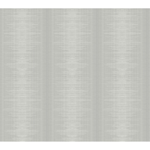 Handpainted  Gray Silk Weave Stripe Wallpaper, image 2