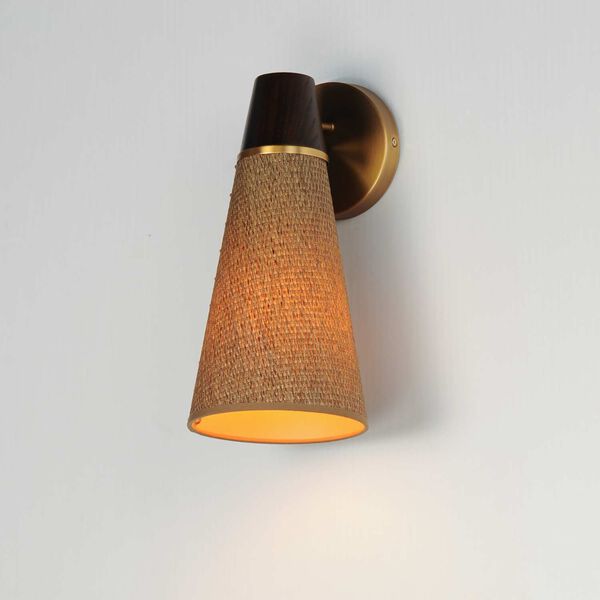 Sumatra Natural Aged Brass One-Light Wall Sconce, image 4