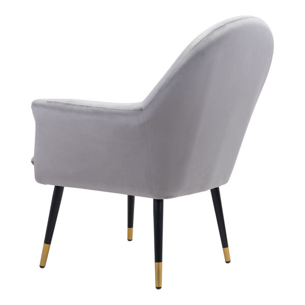 Alexandria Gray, Black and Gold Accent Chair, image 6