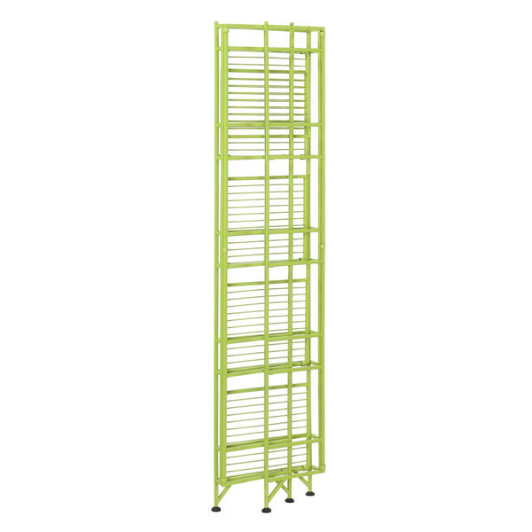 Xtra Storage Lime Five-Tier Folding Metal Shelf, image 4