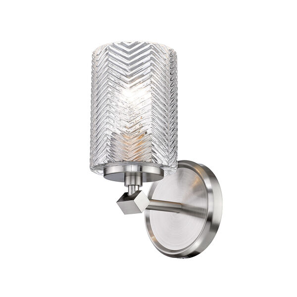 Dover Street Brushed Nickel One-Light Wall Sconce, image 1