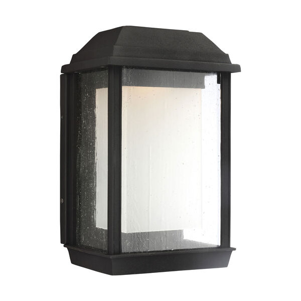 McHenry Textured Black 13-Inch LED Outdoor Wall Sconce, image 1