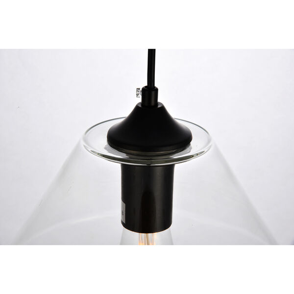 Placido Black 10-Inch One-Light Mini Pendant, image 6
