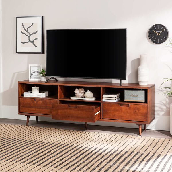 Ivy Walnut Three-Drawer TV Cabinet, image 3