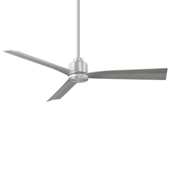 Clean Brushed Aluminum 52-Inch Ceiling Fan, image 1