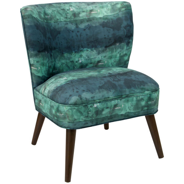 Watercolor Block Teal 35-Inch Chair, image 1