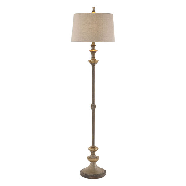 Vetralla Silver Bronze One-Light Floor Lamp, image 1