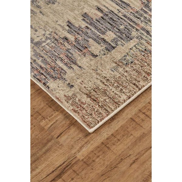 Grayson Bohemian Eclectic Abstract Gray Tan Red Area Rug, image 3