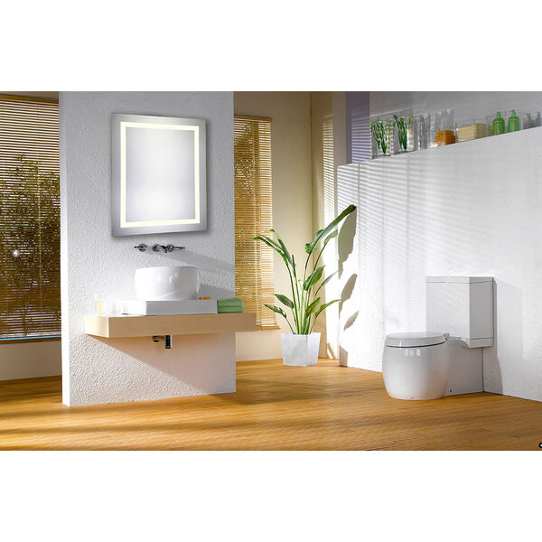 Nova Glossy Frosted White 32-Inch LED Mirror 3000K, image 2